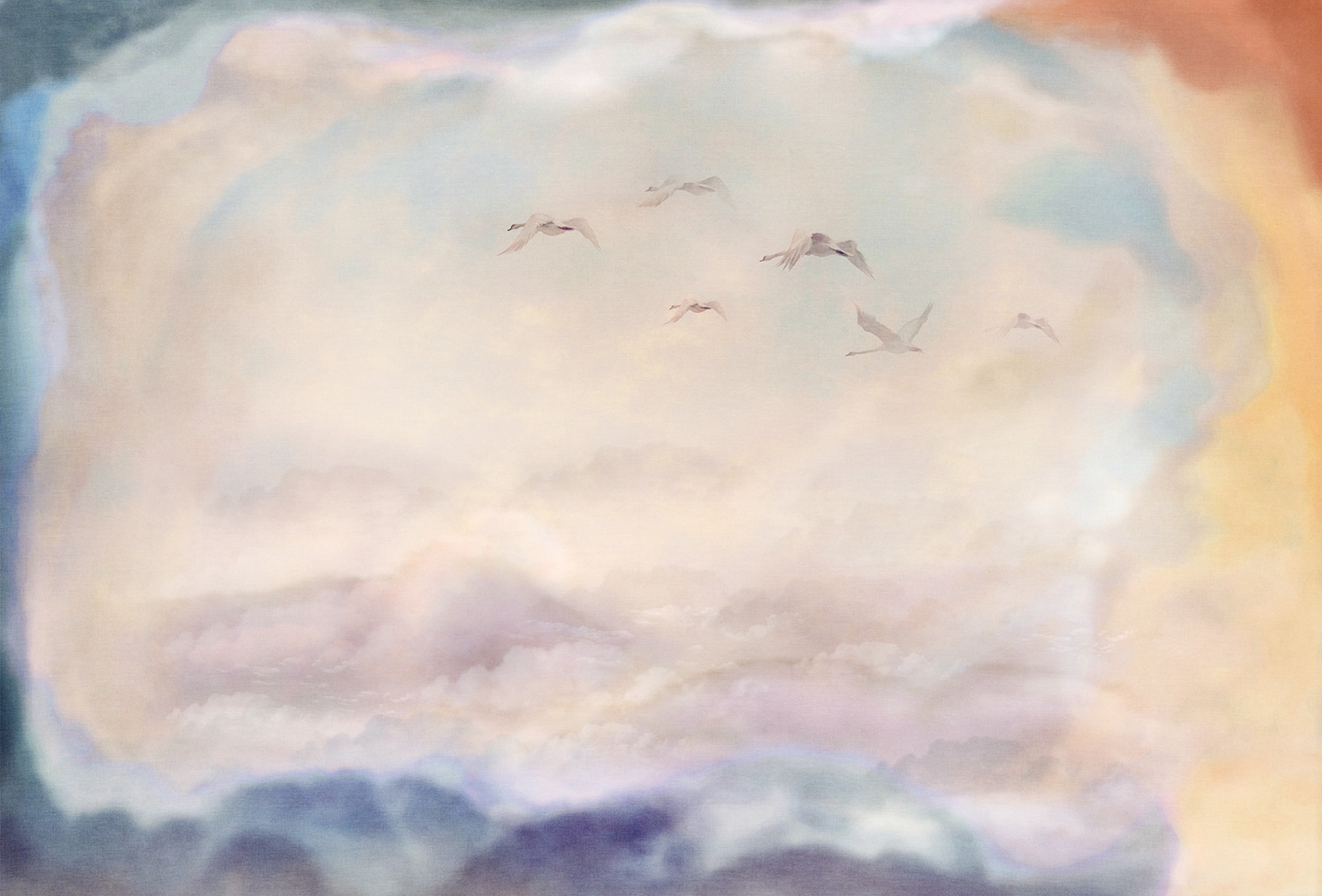 [创意星空体育 - 附件|装饰画/墙饰|办公星空体育|星空（中国）星空体育|候鸟-原创定制壁画]
